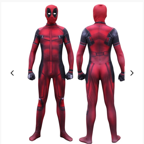 Deadpool Adult cosplay Halloween costume adult Halloween multiple sizes - Picture 3 of 7